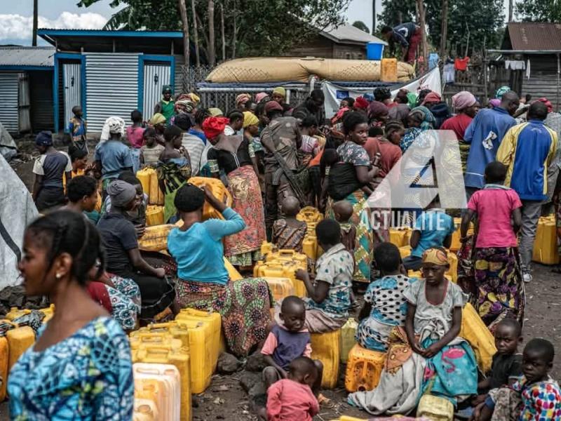 Les habitants de Nyiragongo à la recherche de l'eau potable