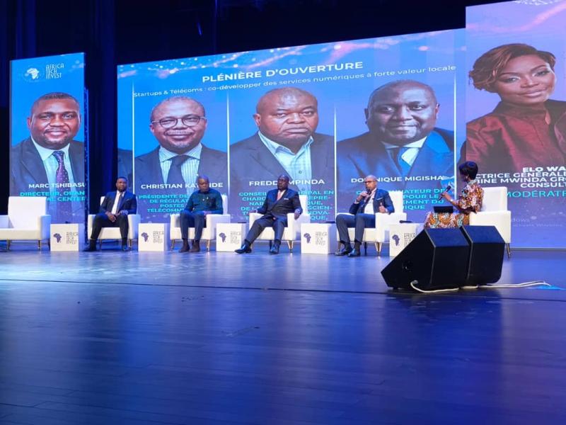 Les responsables des institutions congolaises du numérique, panélistes à l'Africa Tech invest 2025