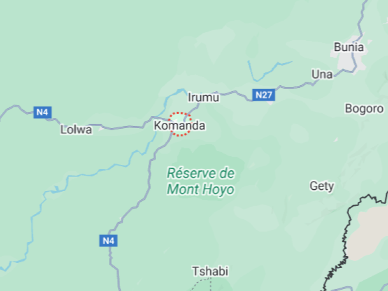 Komanda sur la carte