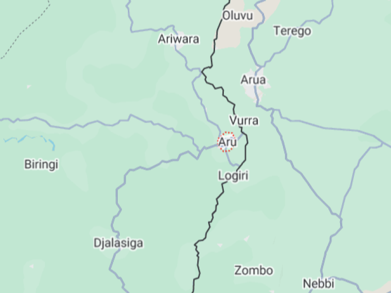 Aru sur la carte
