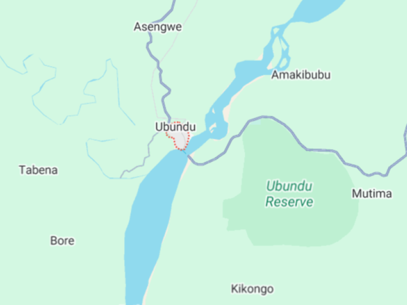 Ubundu sur la carte