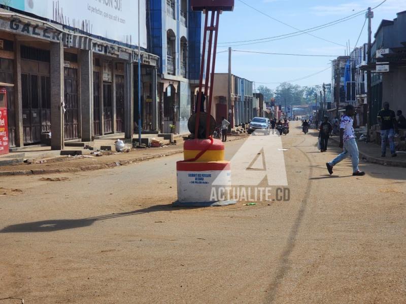 Une artère de la ville de Beni au Nord-Kivu 