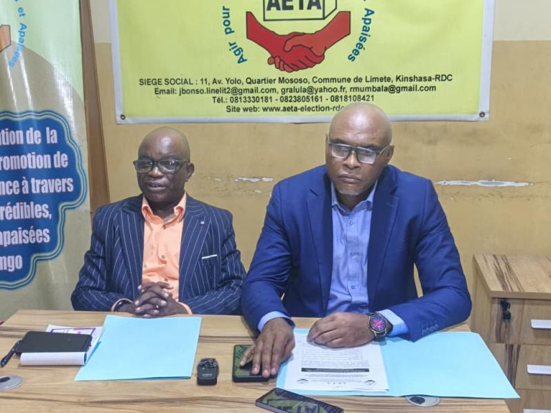 Conférence de presse de l'AETA à Kinshasa 