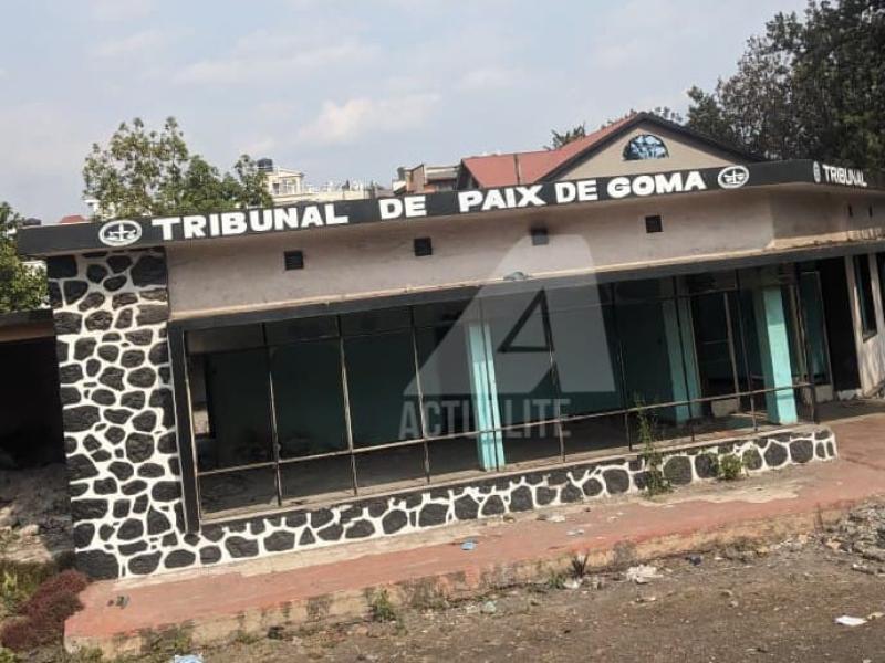 L'ancien bâtiment du tribunal de paix de Goma