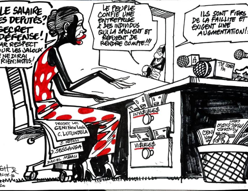 Caricature par Kash/ACTUALITE.CD