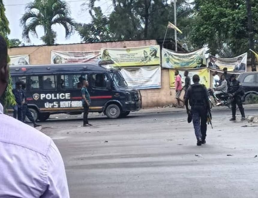 Présence policière sur l'avenue Lomami où se trouve la résidence de Kabund