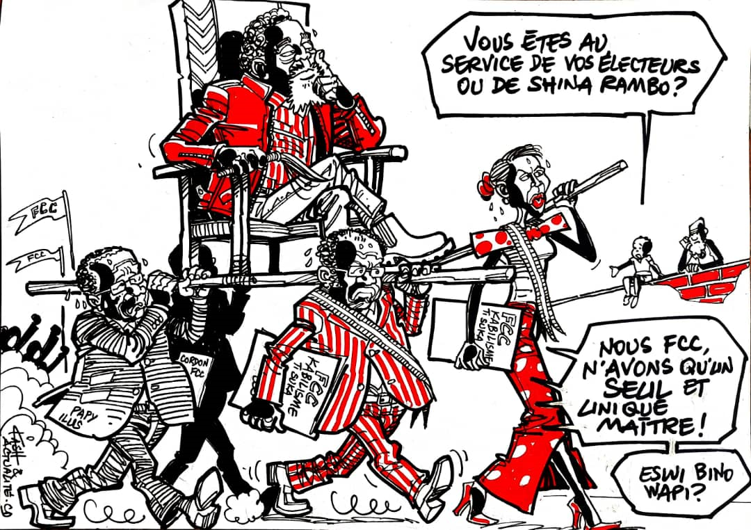 Caricature Les Parlementaires Du Fcc Prets A Tout Pour Demontrer Leur Loyaute Au Guide Supreme Actualite Cd