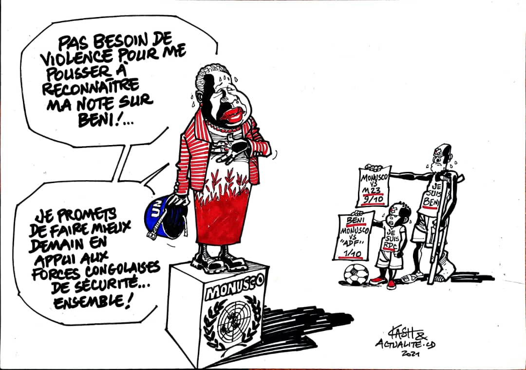 Les caricatures de ACTUALITE.CD sont réalisées par Kash.