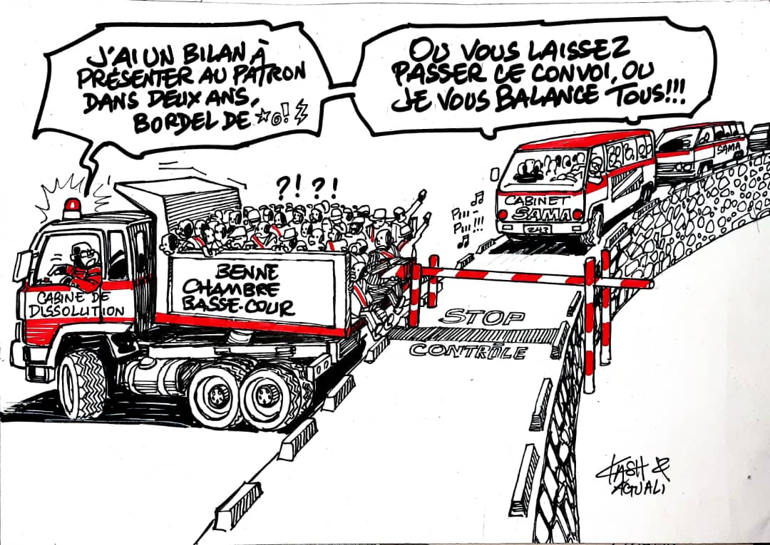 Les caricatures de ACTUALITE.CD sont réalisées par Kash.