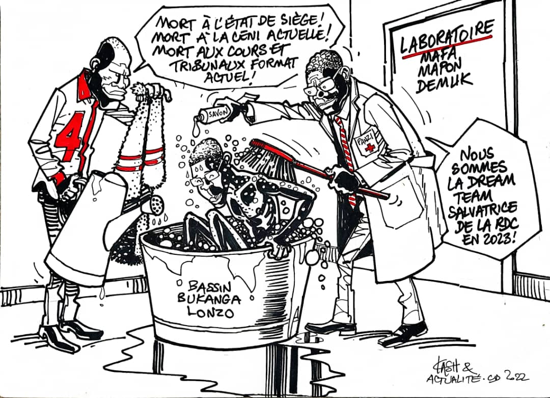 Les caricatures de ACTUALITE.CD sont réalisées par Kash