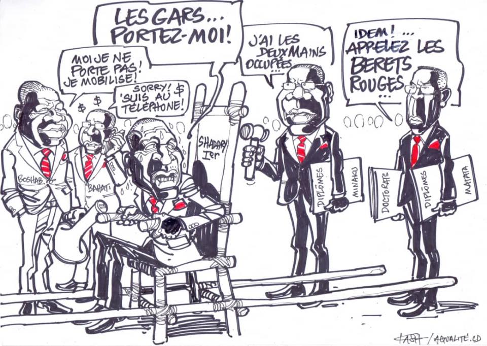 RDC-Caricature : S'unir autour du dauphin, le défi de la MP | Actualite.cd