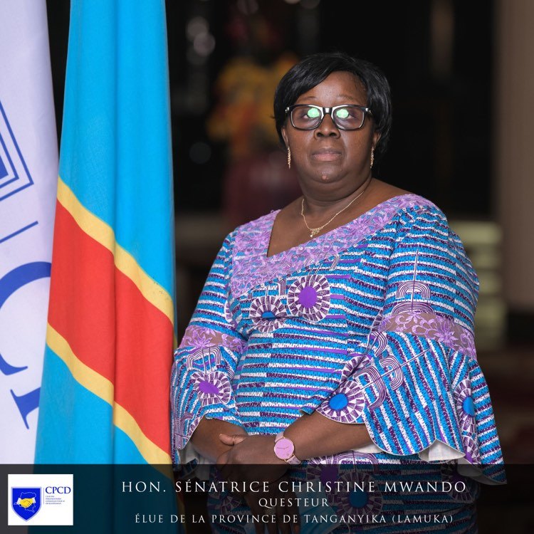 Sénatrice Christine MWANFO, élue de la province de Tanganyika