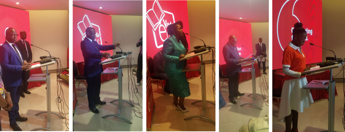 Discours : DGA Vodacom, Ministre de l’EPSP, Ministre de l’ESU, Responsable de la Fondation Vodacom et la Représentante des Lauréats