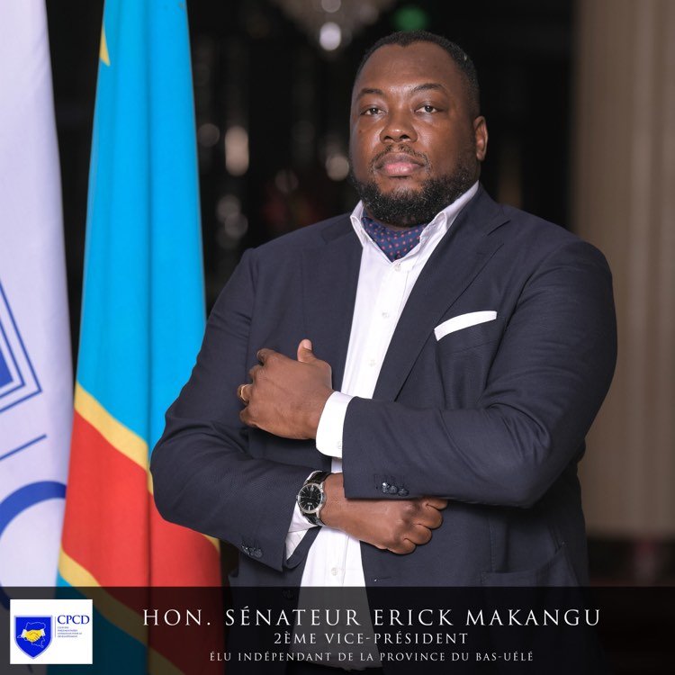 Sénateur Erick MAKANGU*, Elu *Indépendant* de la Province du Bas-Uélé