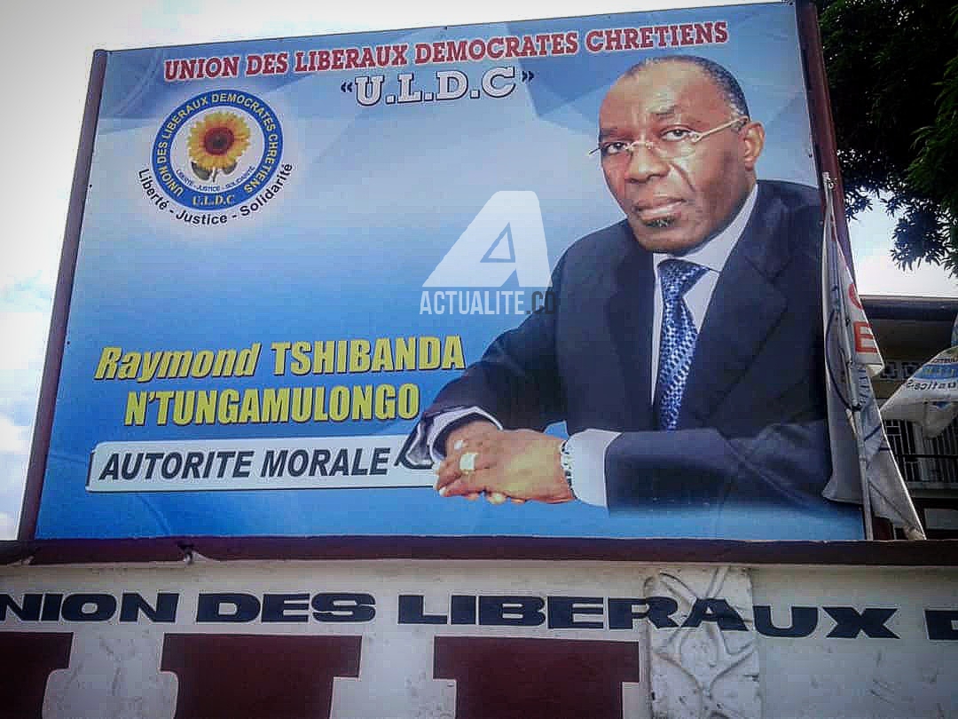 Raymond Tshibanda, en pre-campagne. 