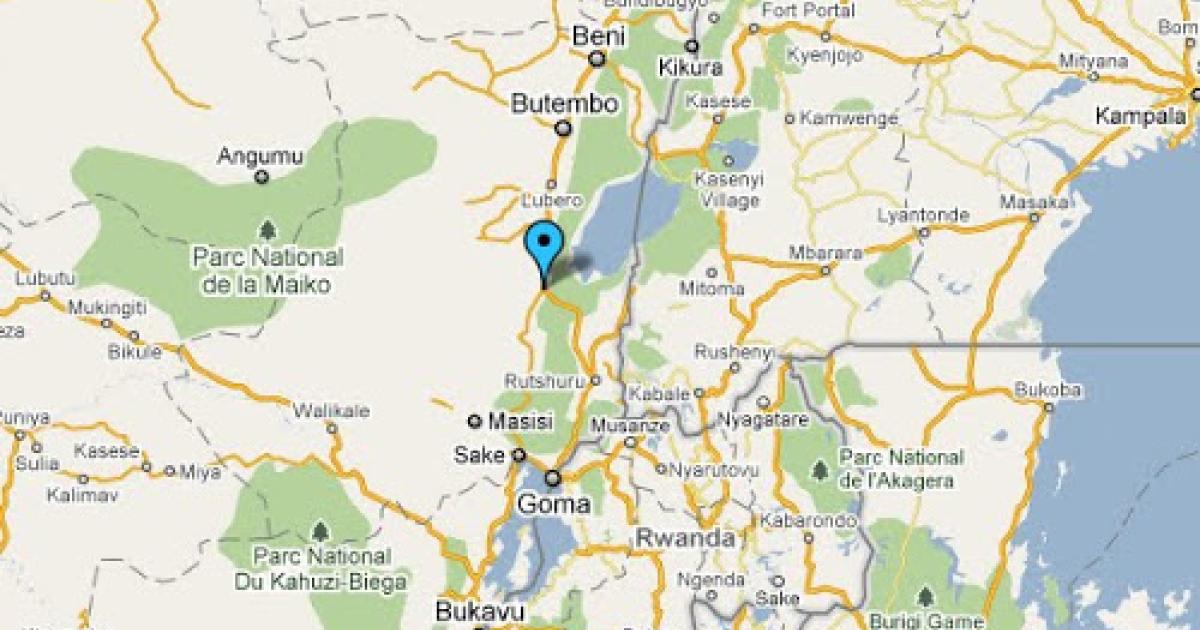 Carte du territoire de Lubero