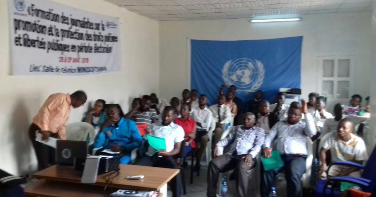 Journalistes de Tshikapa en formation
