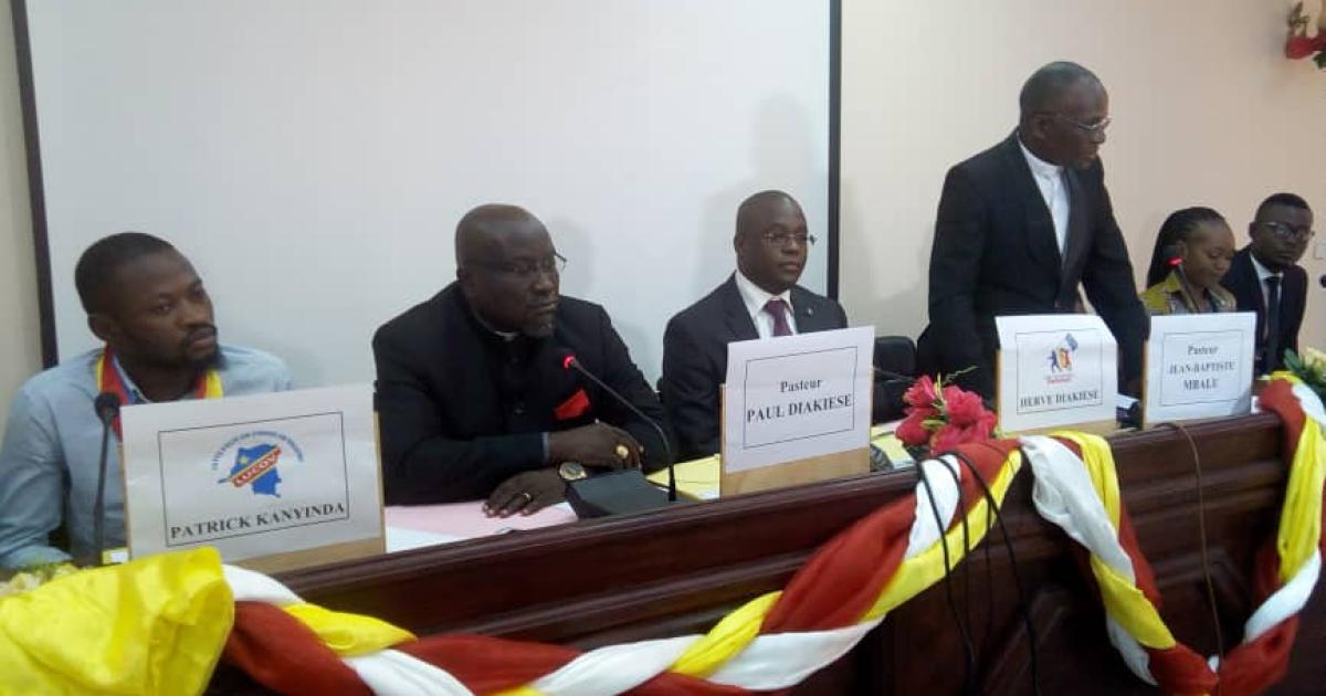 Les membres du mouvement citoyen Les Congolais debout