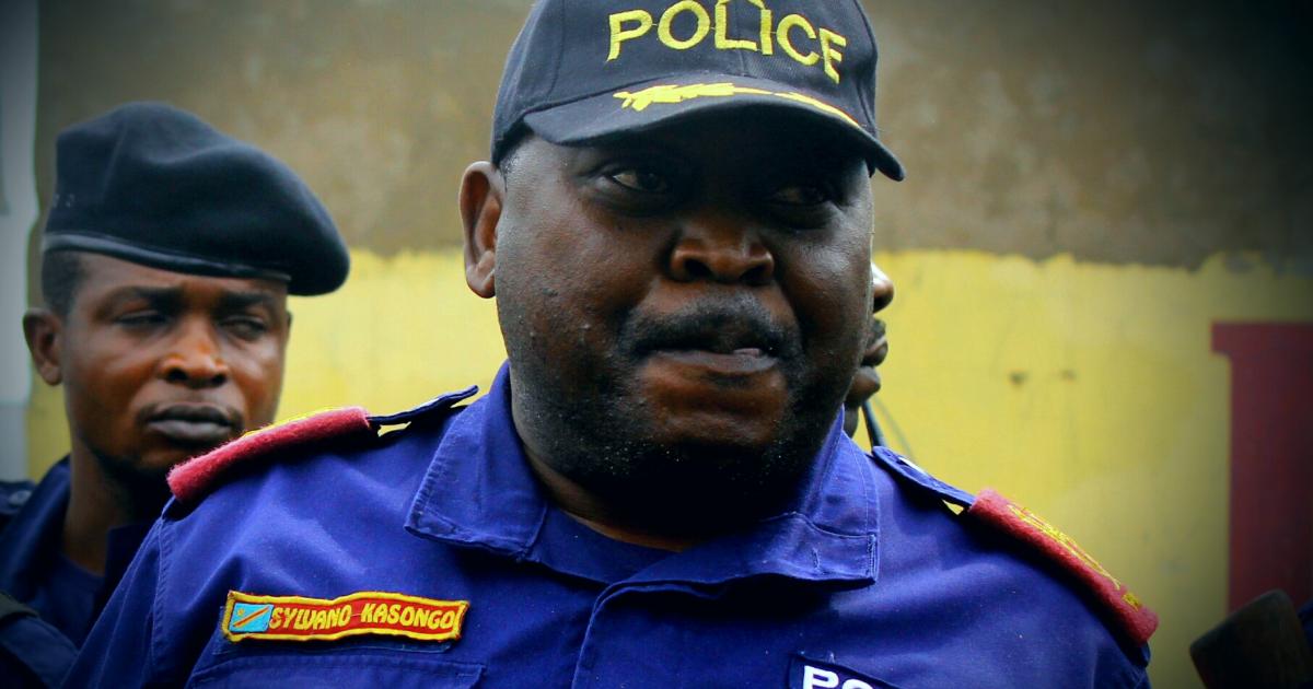 Le général Sylvano Kasongo . Ph / Pascal Mulegwa 
