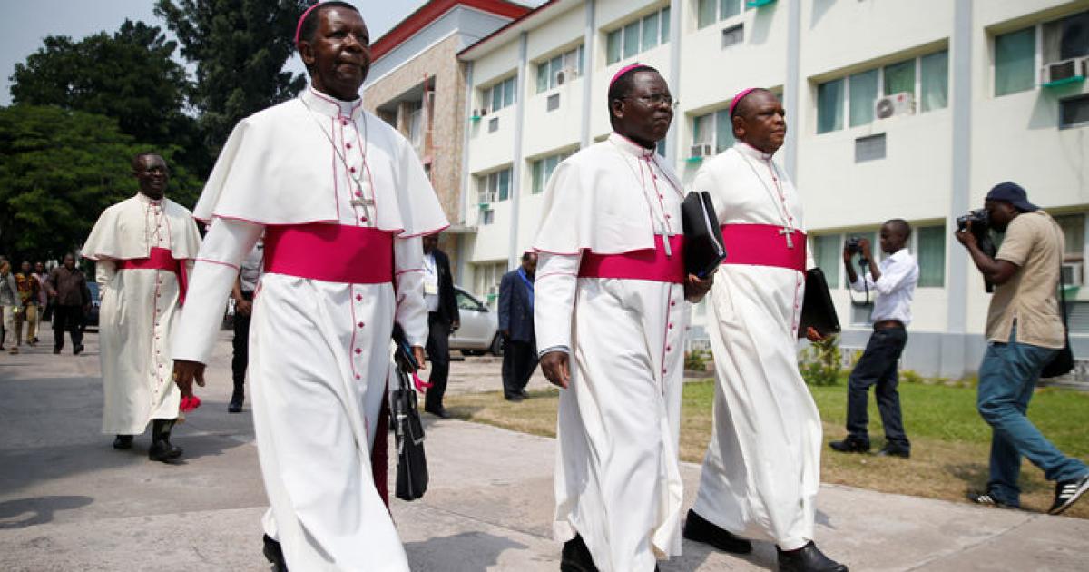 Les évêques catholiques  Photo ACTUALITE. CD ( Pascal Mulegwa ) 