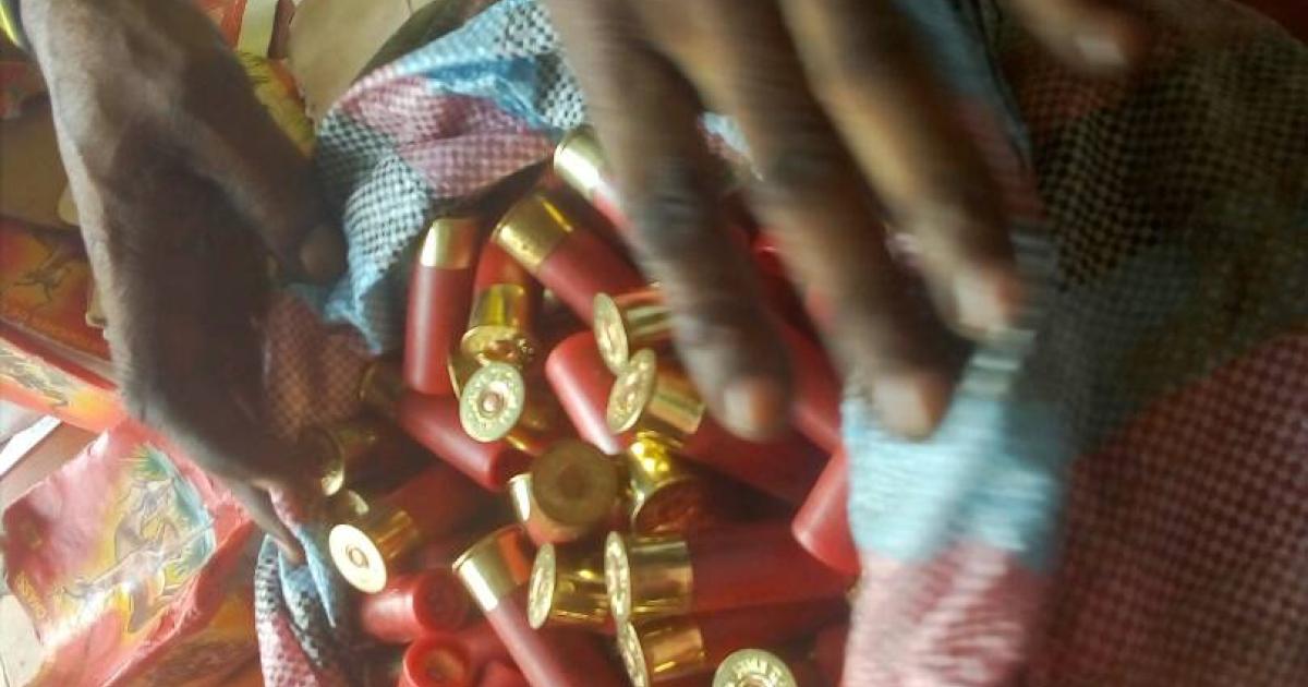 munitions de chasse saisies à Tshikapa