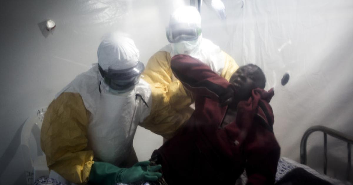 Un patient dans un centre d'isolement à Beni / DROITS TIERS 