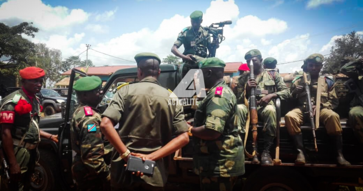 Les FARDC en opération à BENI (Photo ACTUALITE.CD)