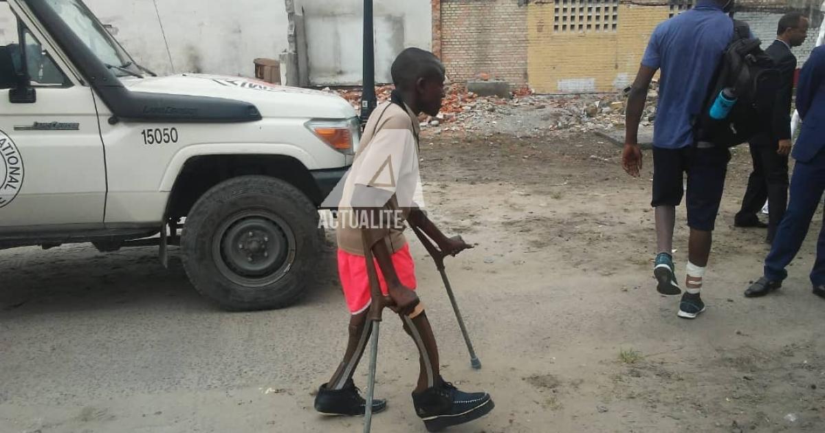 Une personne vivant avec handicap pris en charge par le CICR 
