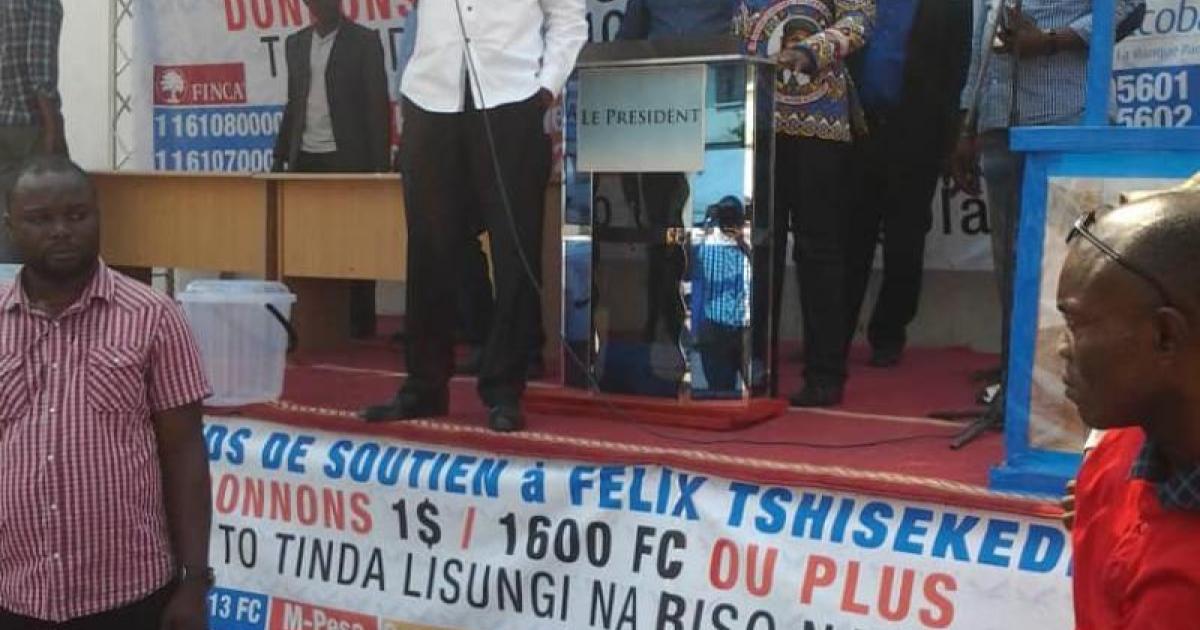 Lancement à Kinshasa de la collecte de fonds pour la campagne de F. Tshisekedi (Photo ACTUALITE.CD) 
