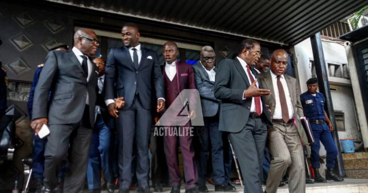 Les candidats à la présidentielle après la réunion avec Corneille Nangaa (Photo ACTUALITE.CD)