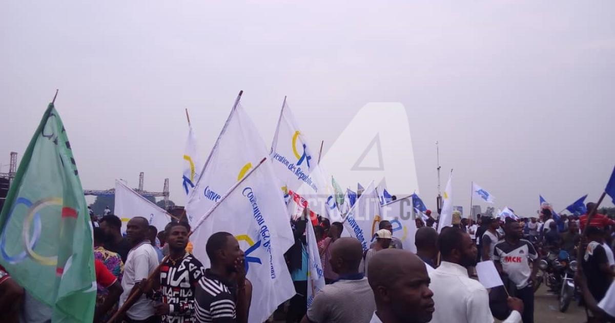 Meeting de l'opposition à Kinshasa (Photo ACTUALITE.CD)