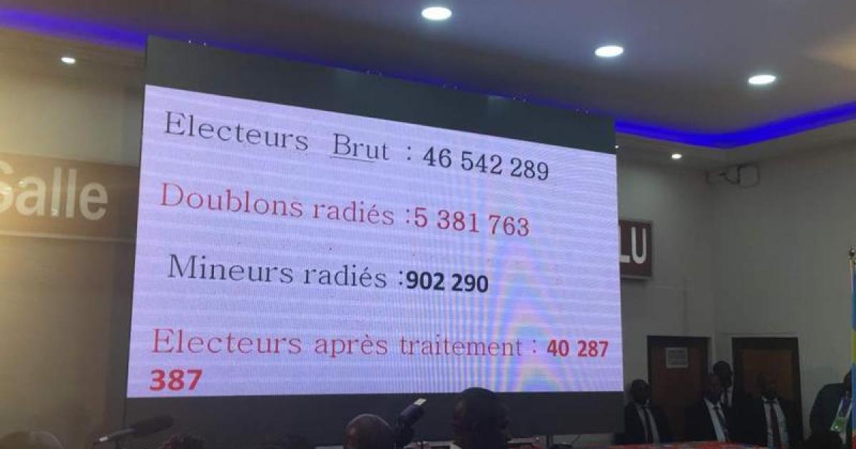 Présentation du rapport de l'OIF sur l'audit du fichier électoral (Photo ACTUALITE.CD)