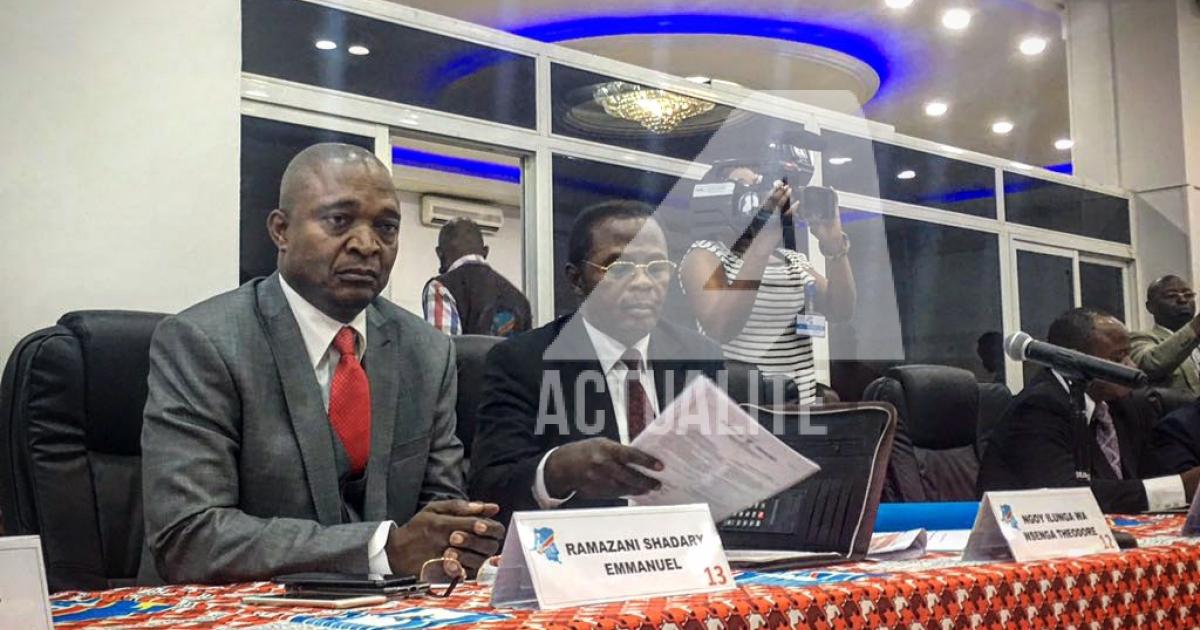Shadary et d'autres candidats à la réunion technique avec la CENI