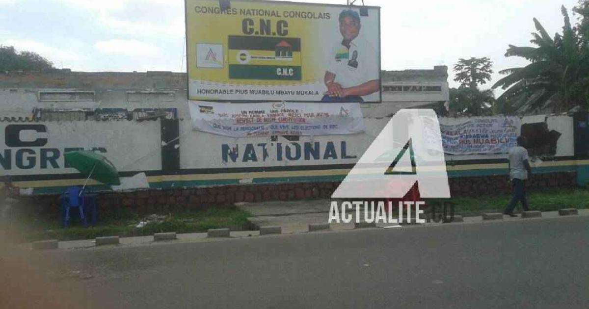 Le siège du Congrès national congolais (CNC) à Limete