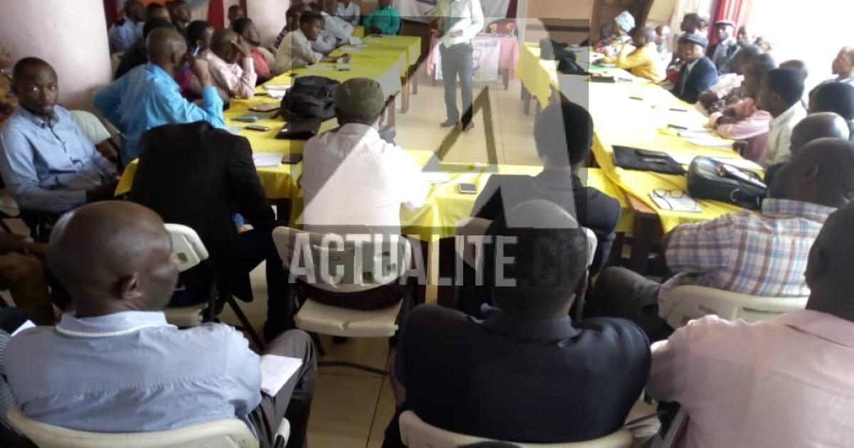 Les formateurs des formateurs de l'UDPS en pleine formation, photo ACTUALITE.CD