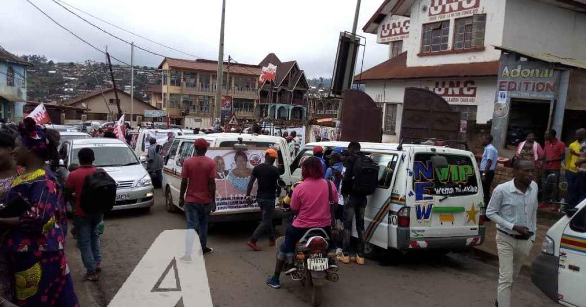 Caravane motorisée de l'UNC à Bukavu pour soutenir l'accord de Nairobi