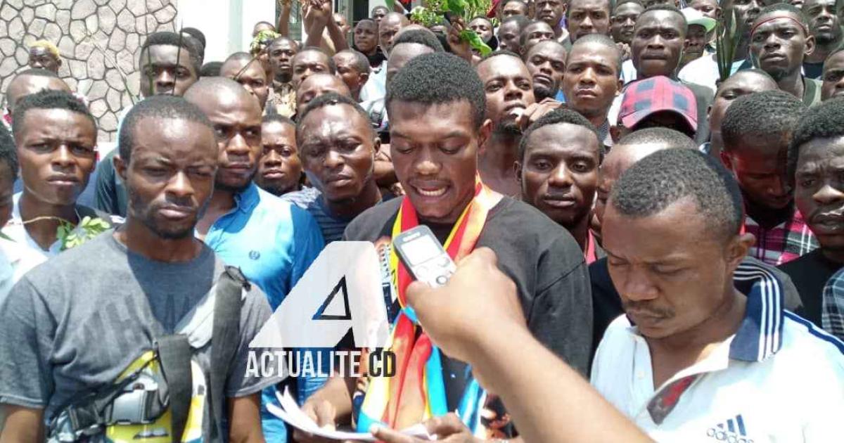 Déclaration ds étudiants de l'UNIKIN qui donne 48 H aux autorités académiques pour la reprise des cours suspendus depuis près de deux mois suite à la grève des professeurs