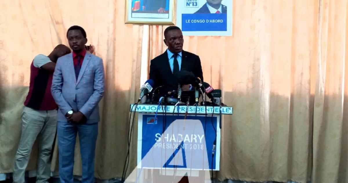 Alain Atundu, porte-parole de la MP/Ph. Christine Tshibuyi