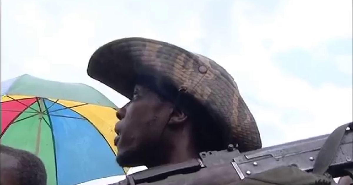 Un rebelle dans l'est de la RDC / Ph. Tiers 