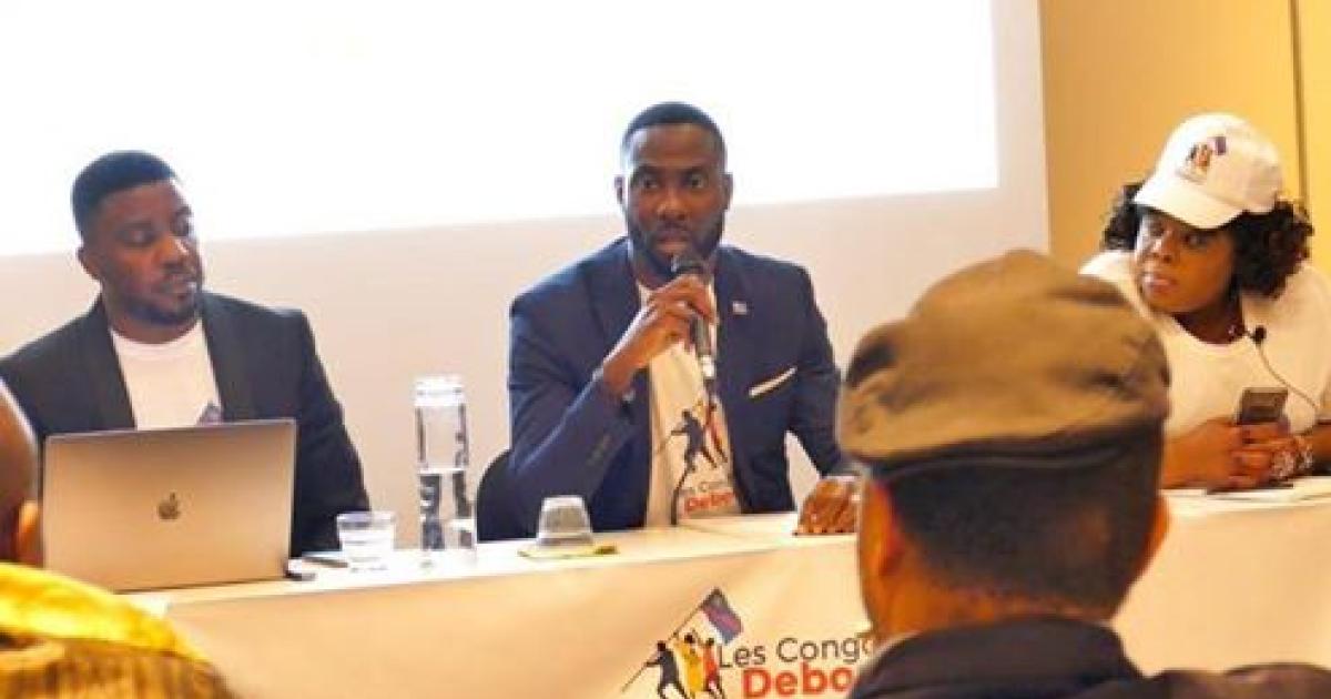 Les membres de Congolais débout en conférence de presse à Kinshasa/Ph. droits tiers