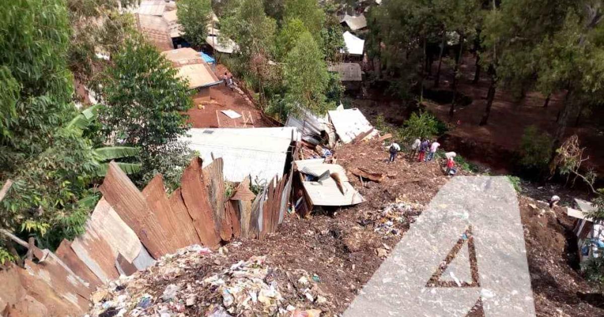 Glissement de terre à Bukavu, au moins trois personnes mortes.