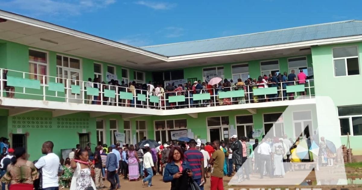 Le centre de vote à La Clinique Vétérinaire à Lubumbashi.