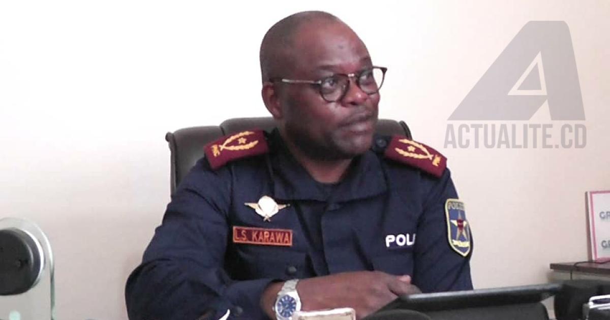 Le général Louis-Segond Karawa, commissaire provincial de la police au Sud-Kivu