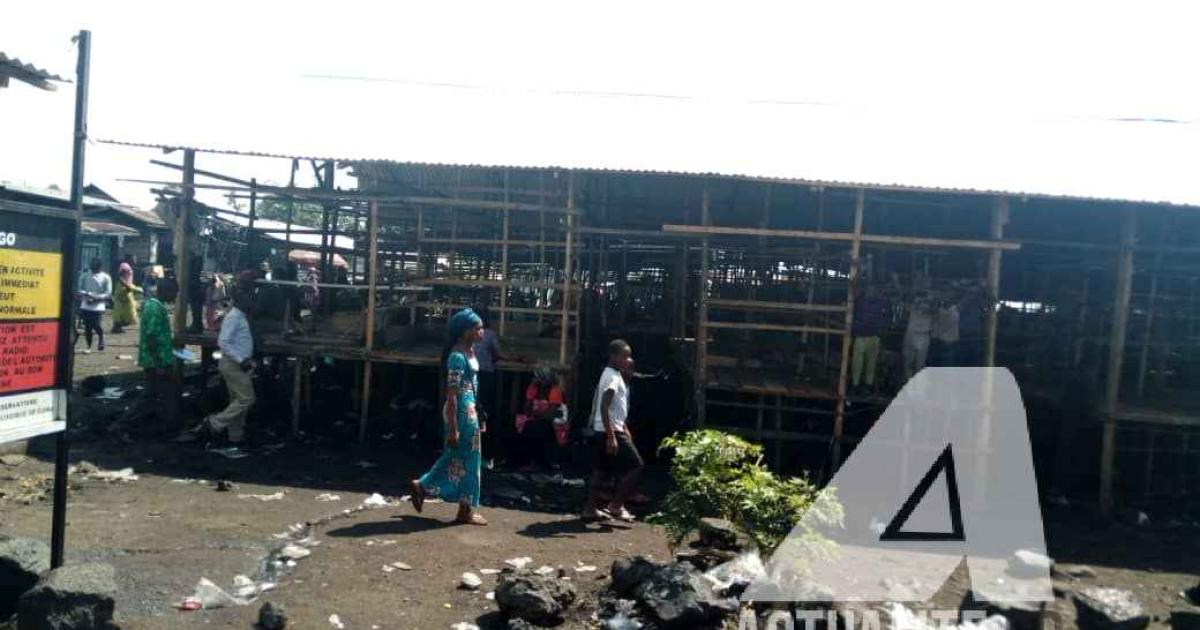 Des barricades érigées par les manifestants à Goma pour protester contre le report des élections à Beni, Butembo et Yumbi.