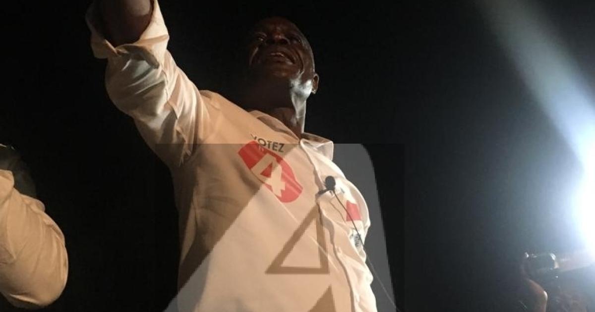 Martin Fayulu en meeting au terrain Afya à Goma