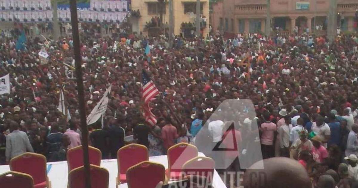 Meeting de Martin Fayulu à la place de la poste à Kisangani