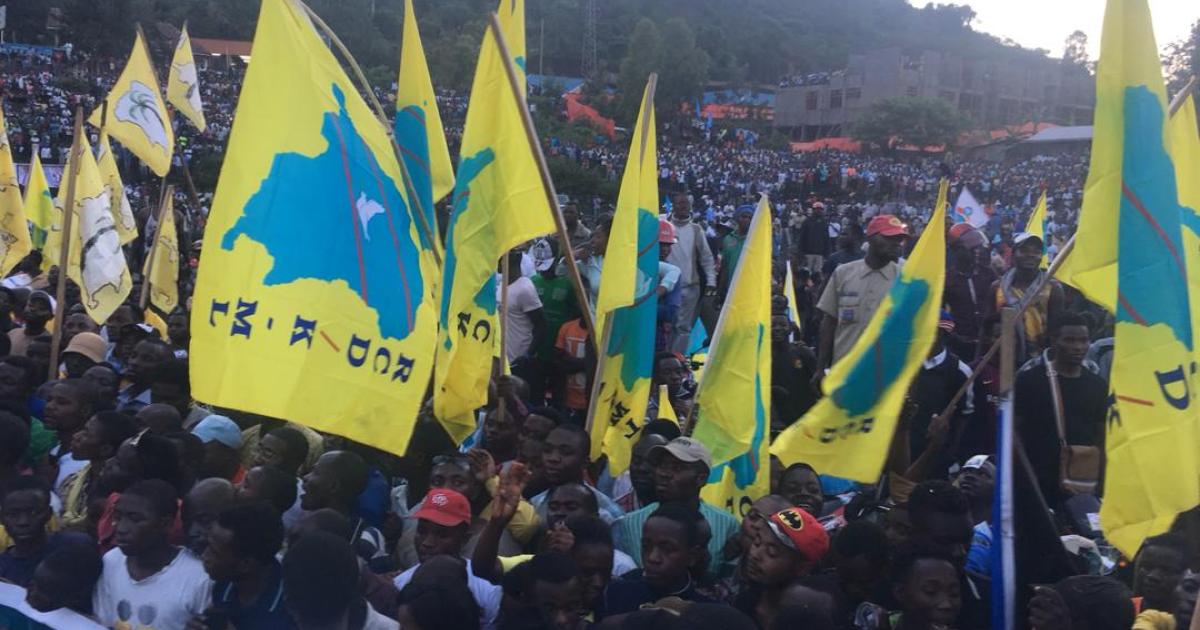 Les militants de l'opposition attendent Martin Fayulu au terrain Afya de Goma