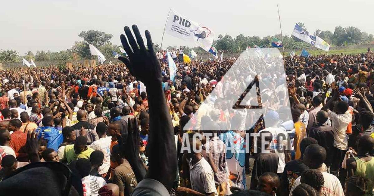 Meeting de Martin Fayulu à Mbandaka.