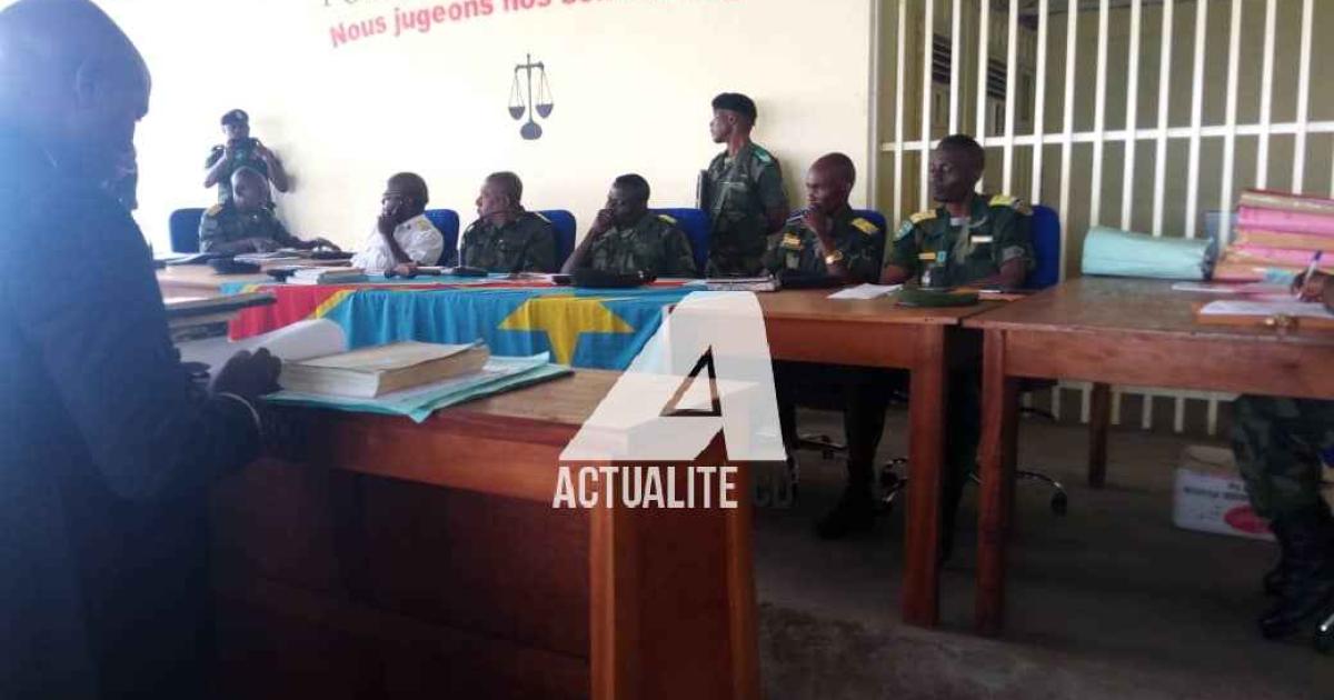 Audience de l'ancien chef de guerre Cheka au tribunal militaire de Goma