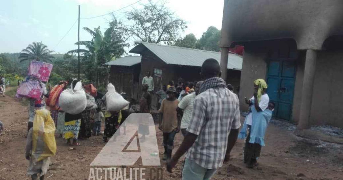 Quelques habitants du quartier Rwangoma (Beni) en déplacement après les tueries de cinq personnes par des présumés ADF